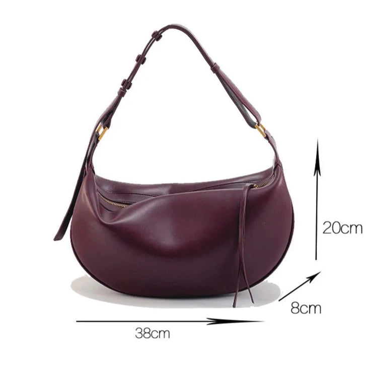 Sac Hobo Bordeaux – Image 7