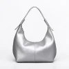 Sac Hobo Argenté en simili cuir premium