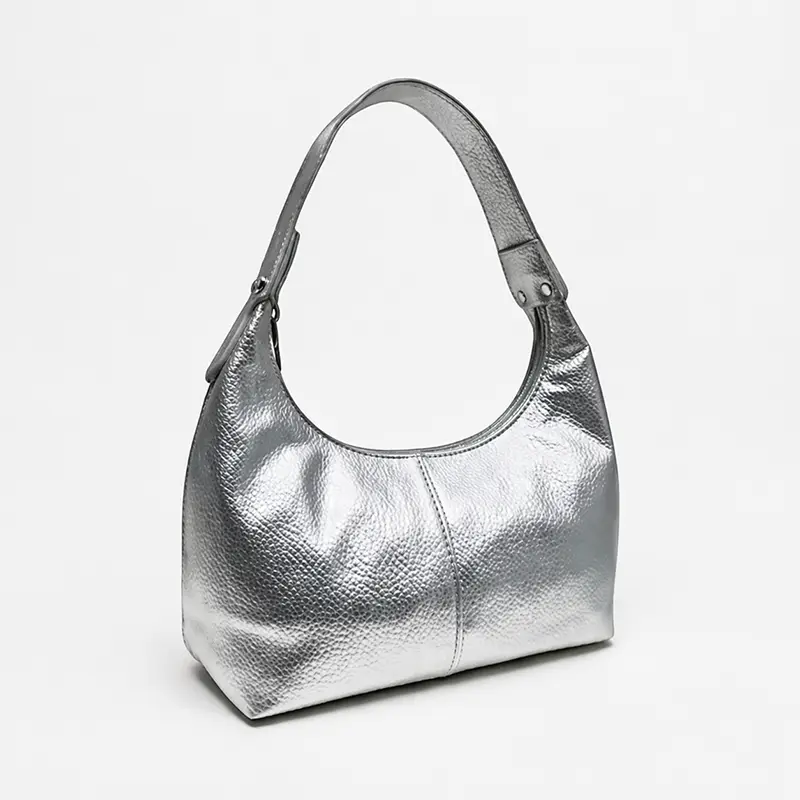 Sac Argenté Hobo – Image 3