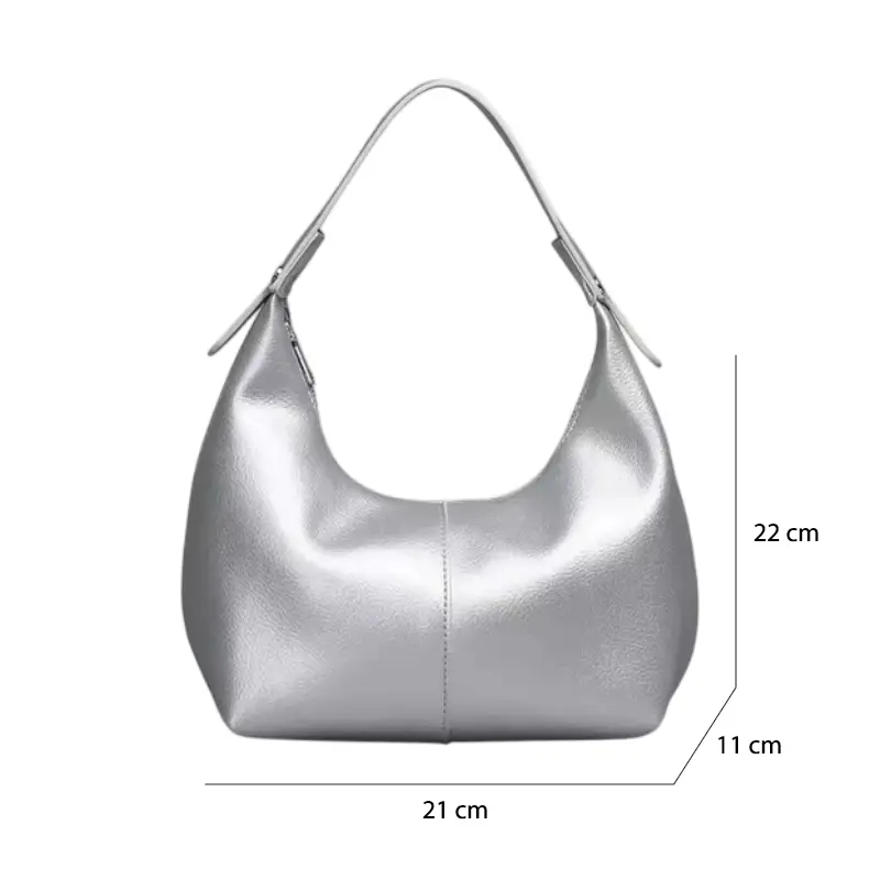 Sac Argenté Hobo – Image 7