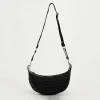 sac hobo en raphia noir