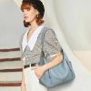 Sac Hobo Bleu en Cuir