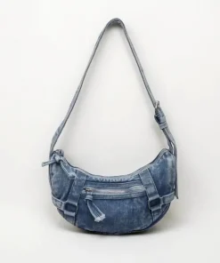 Sac Hobo en Denim pour Femme