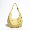 Sac Hobo Jaune en Simili Cuir