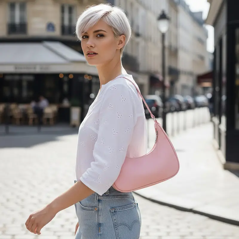 Sac Hobo Rose – Image 2