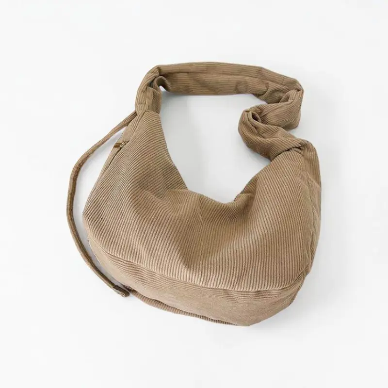 Sac Hobo Velours Côtelé – Image 7