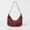 Sac Hobo Vintage en Simili Cuir Bordeaux
