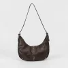 Sac Hobo Vintage en Simili Cuir Marron Foncé