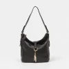 Sacoche Hobo en cuir Noir